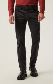 Charisma Relaxed Straight Pants in Charcoal Cord