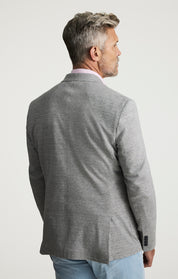 Matteo Melange Blazer In Grey