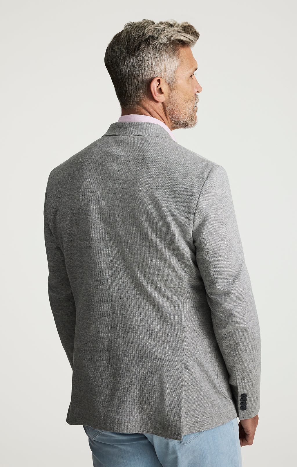 Matteo Melange Blazer In Grey