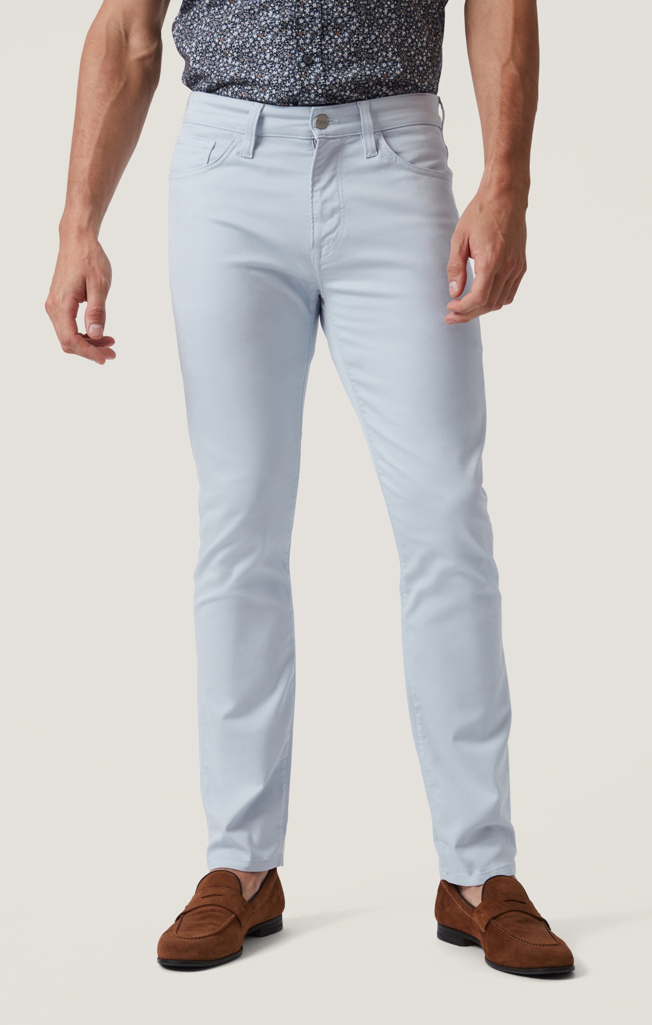 Courage Straight Leg Pants in Sky Blue Coolmax