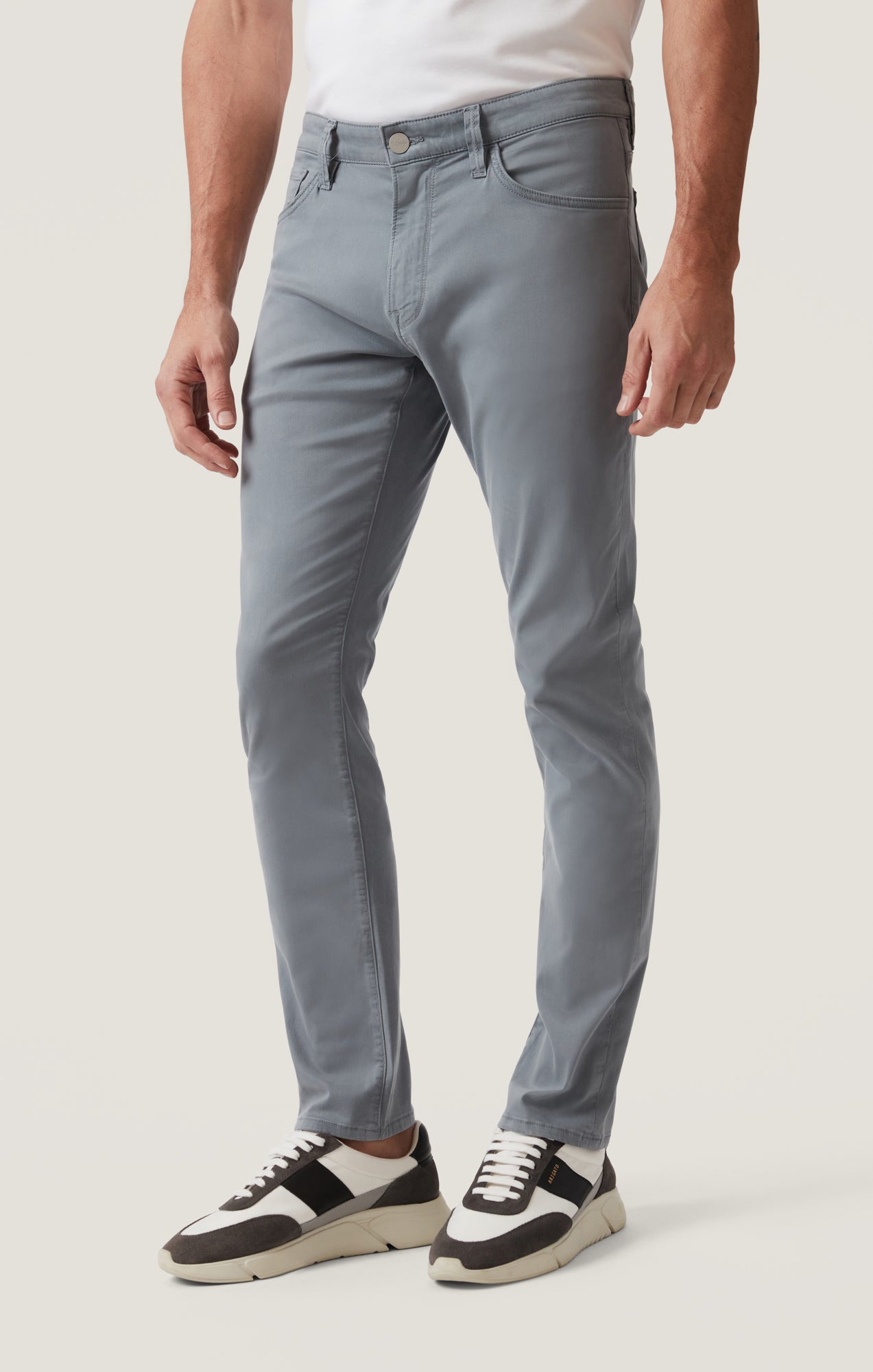 Cool Tapered Leg Pants in Alloy Twill