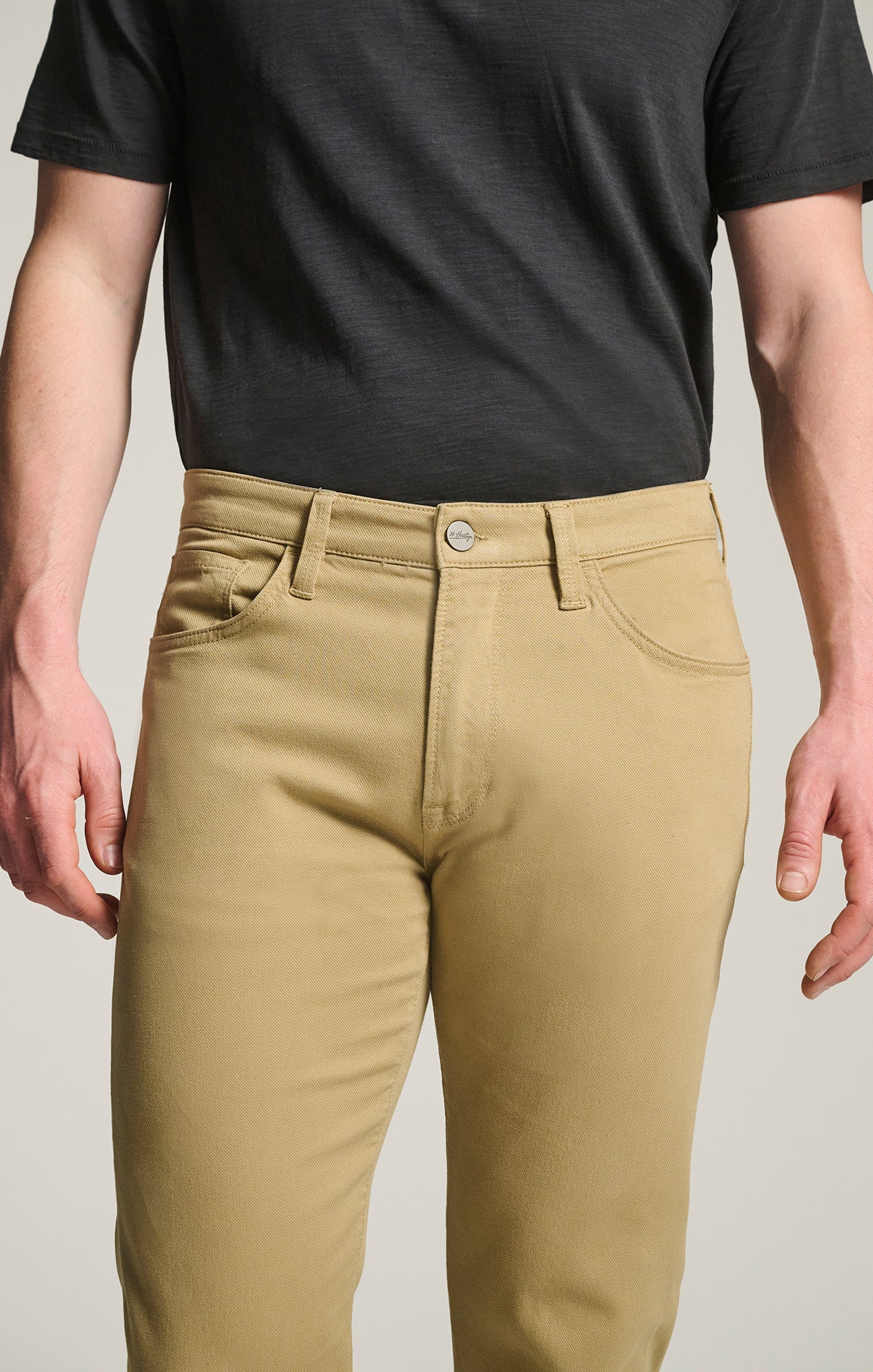 Courage Straight Leg Pants in Beige Honeycomb