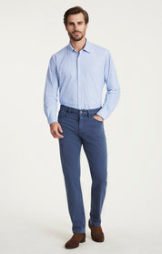 Courage Straight Leg Pants in Blue Honeycomb