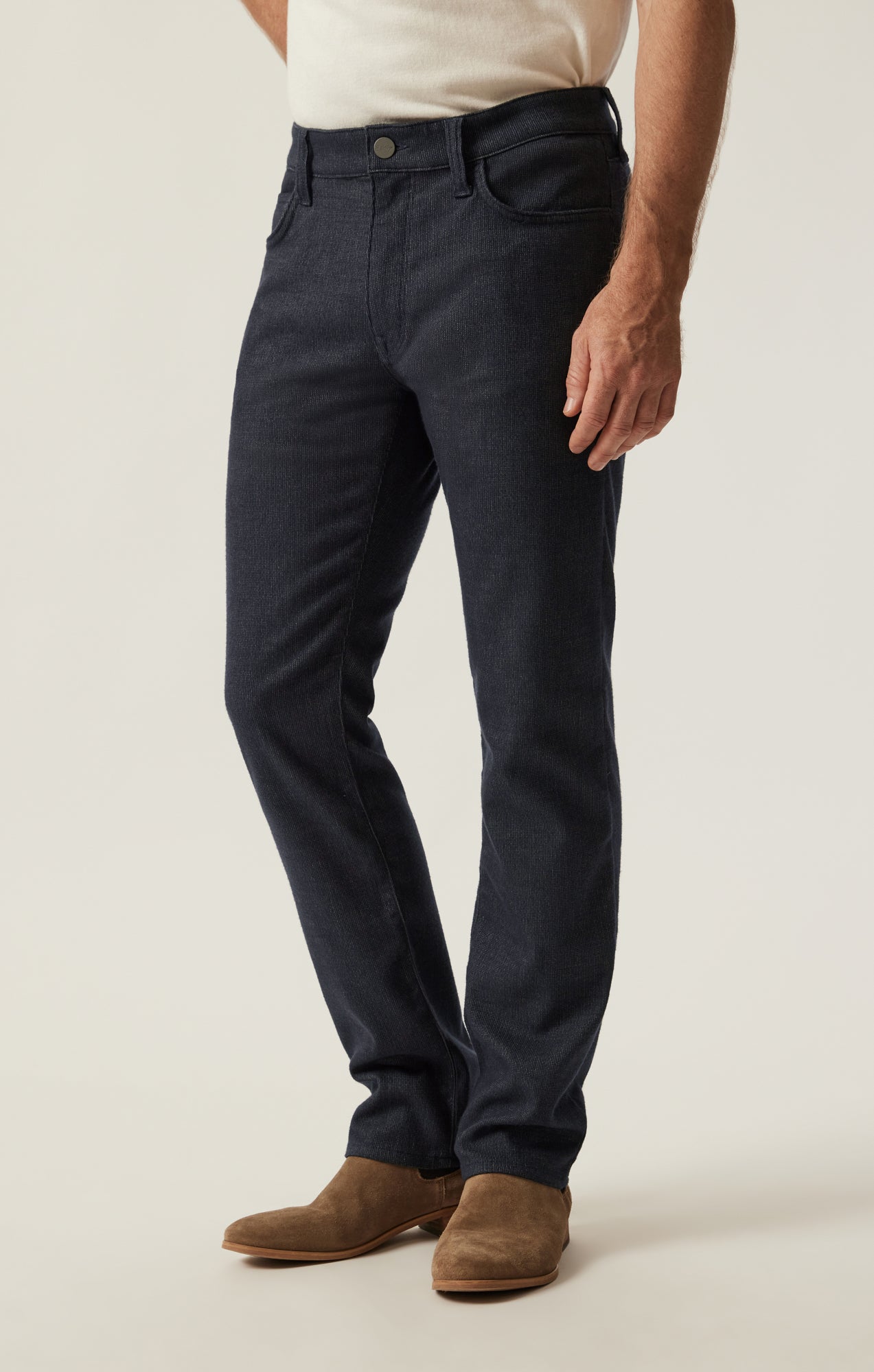 Courage Straight Leg Pants in Navy Fancy