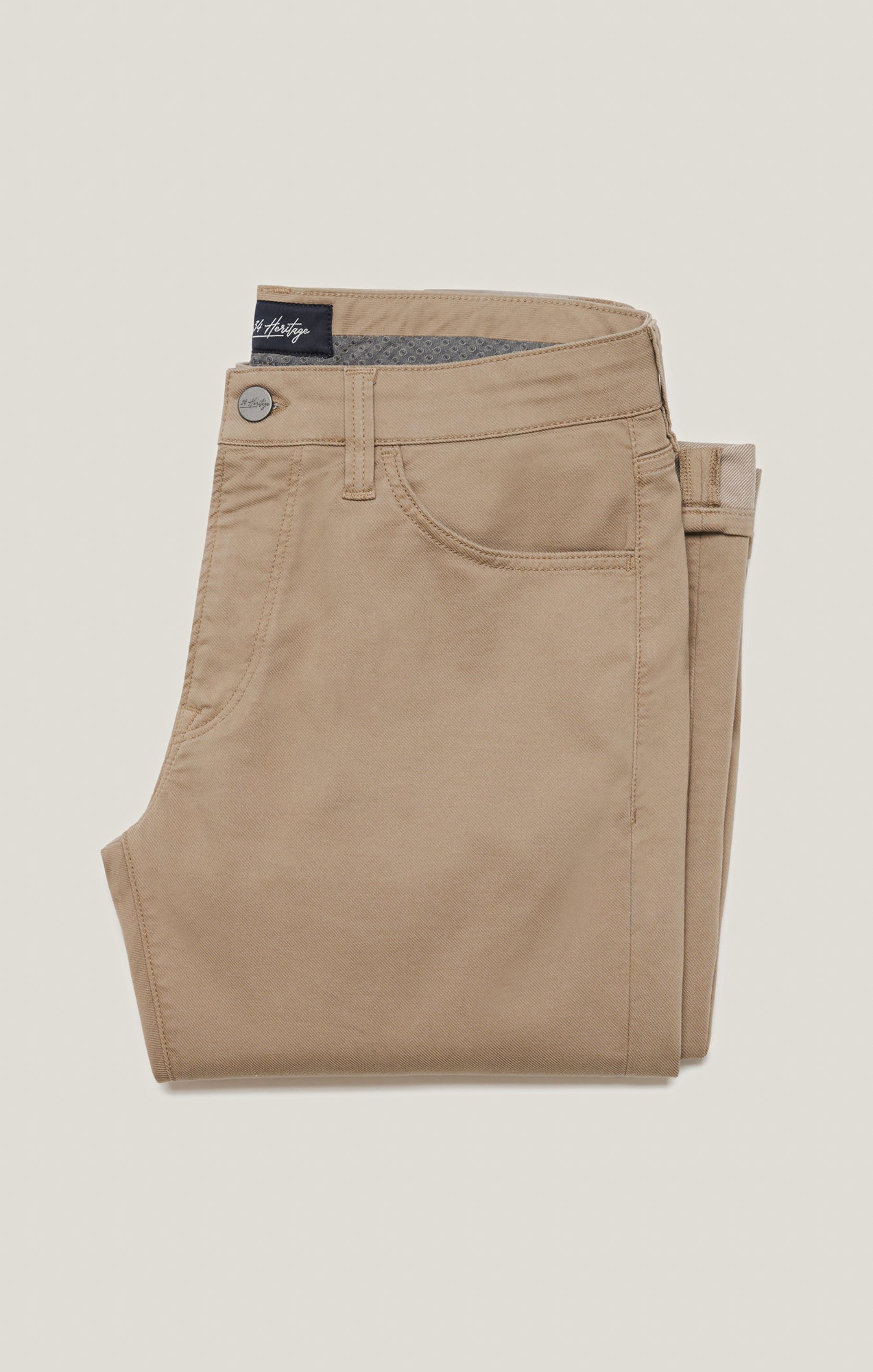 34 Heritage Men's Courage Straight Leg Pants in Sand Coolmax