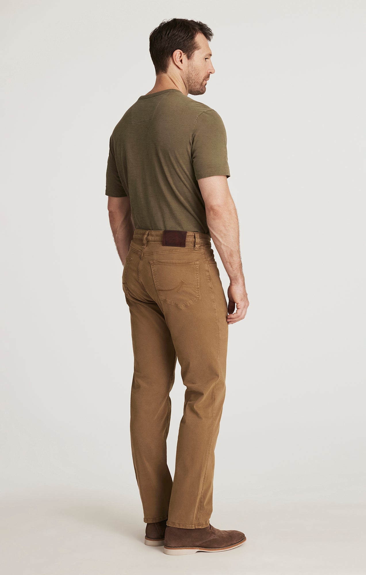 Charisma Relaxed Straight Leg in Tobacco Twill