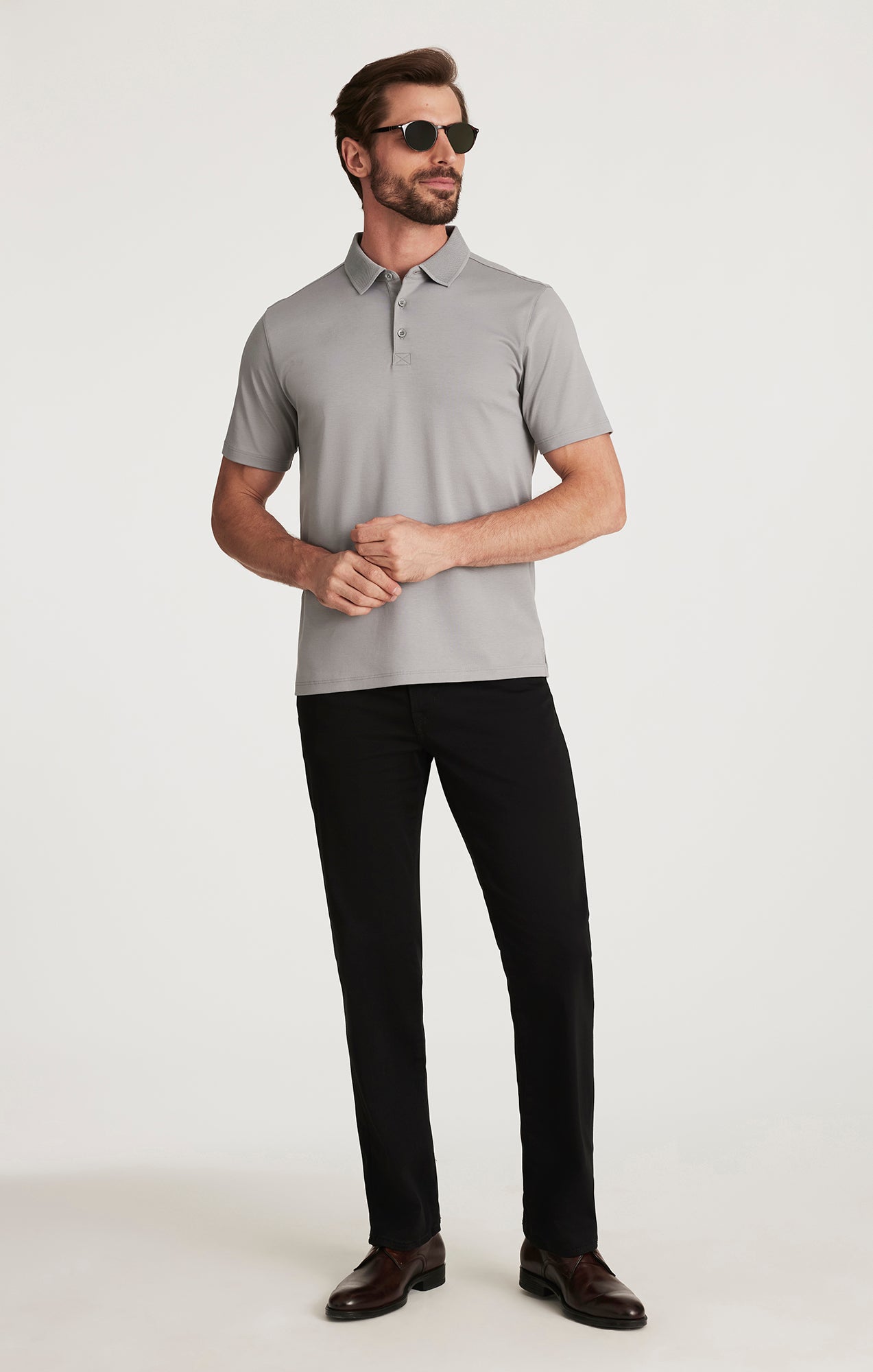 Charisma Relaxed Straight Pants In Select Double Black