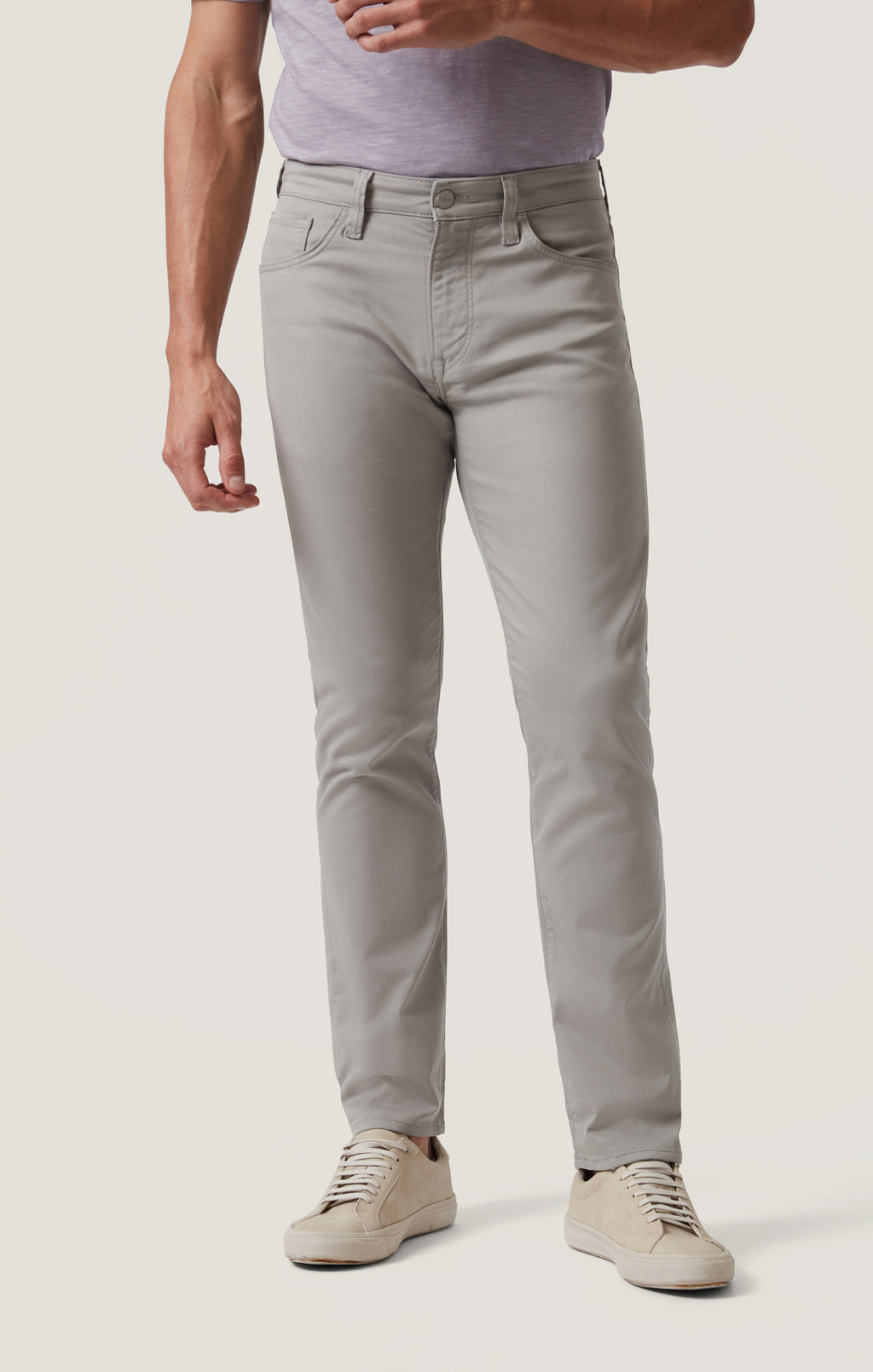 Charisma Relaxed Straight Pants in Platinum Coolmax