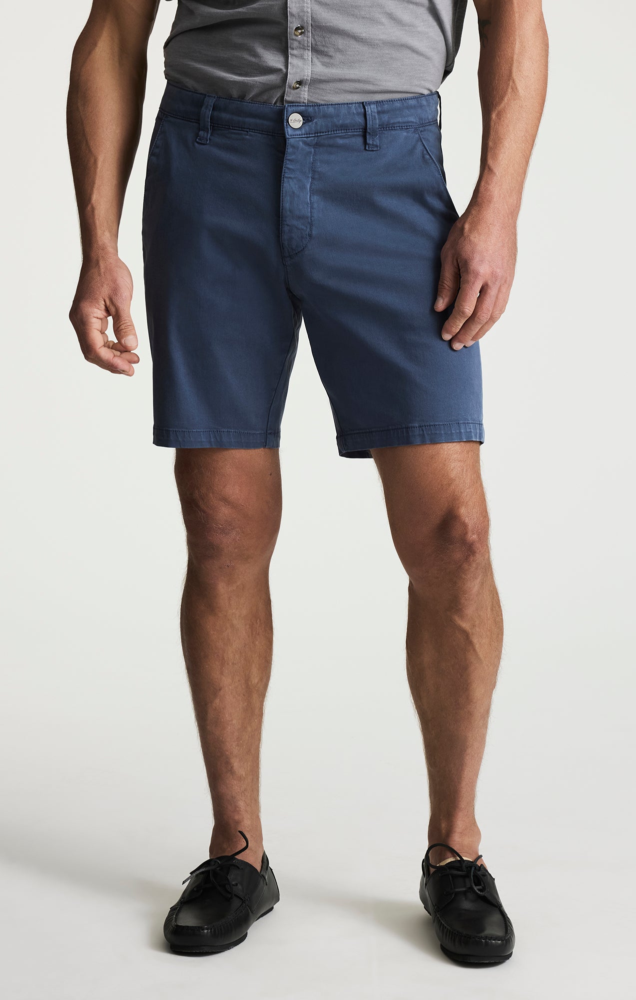 Arizona Slim Shorts In Dark Denim Twill