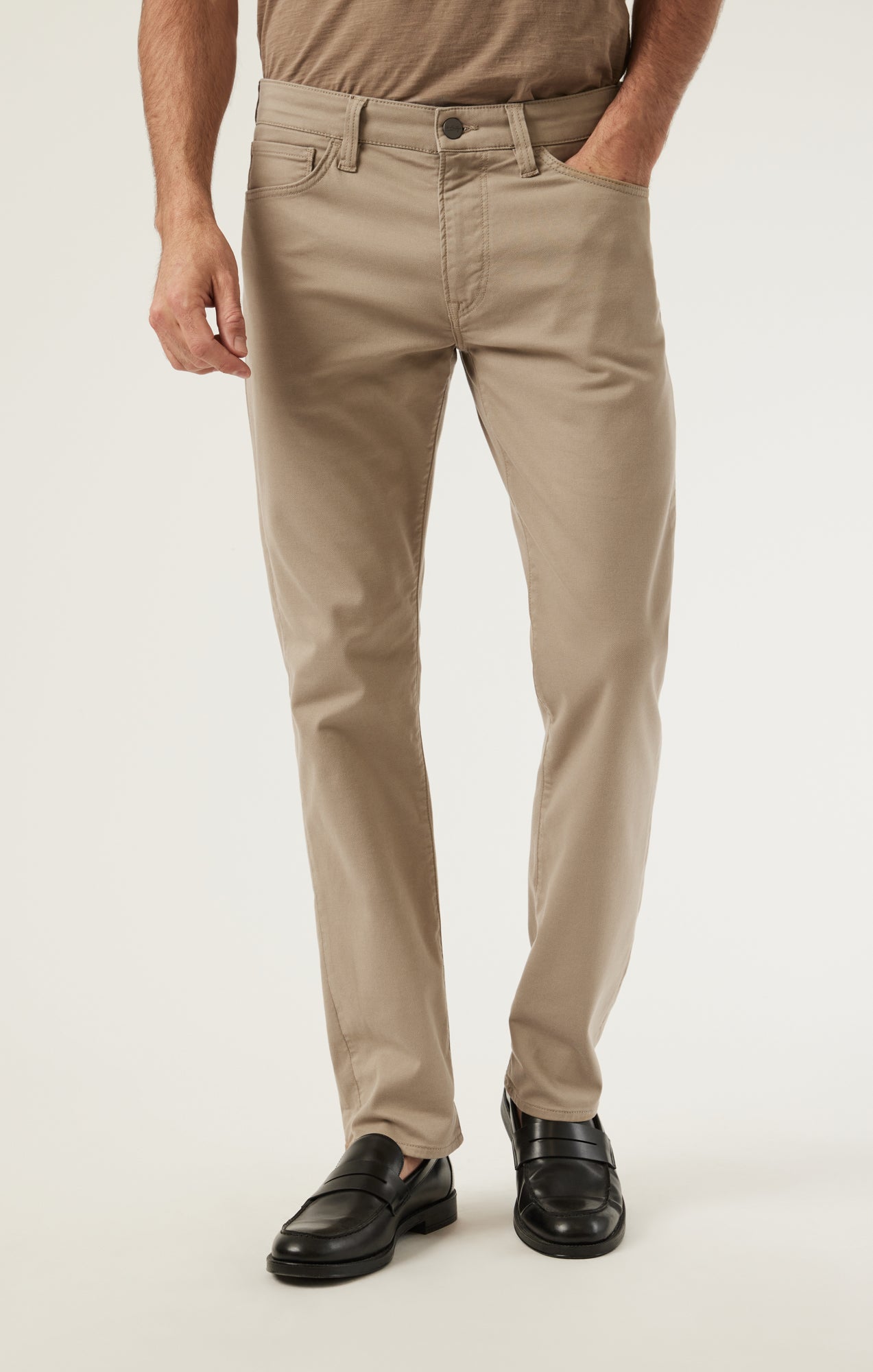 Charisma Relaxed Straight Pants in Sand Coolmax