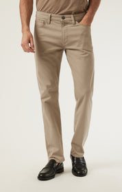 Charisma Relaxed Straight Pants in Sand Coolmax