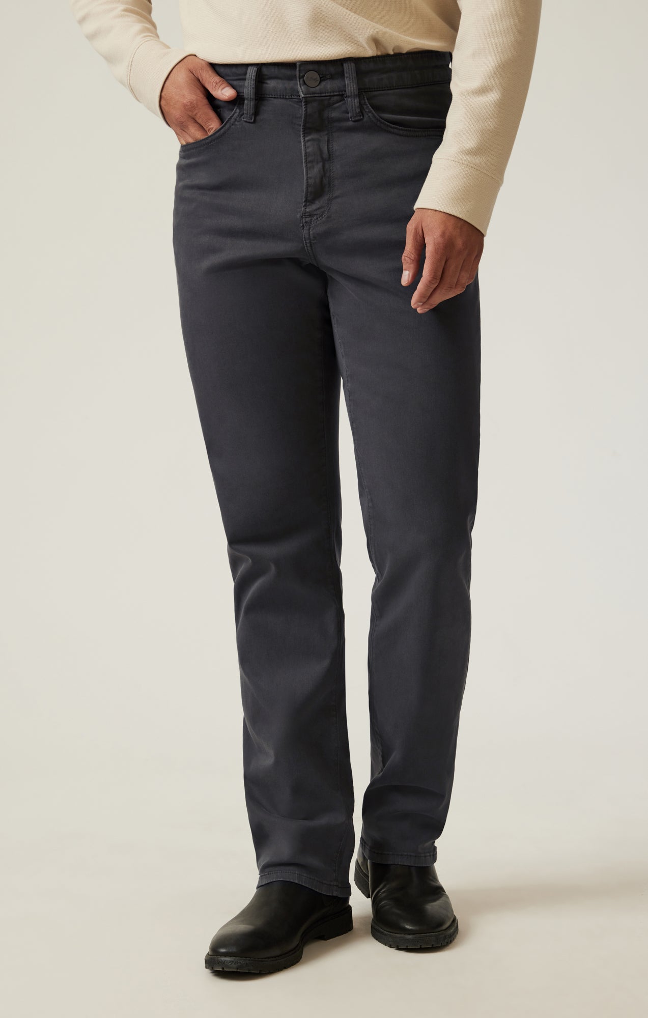 Charisma Relaxed Straight Pants in Ash Twill