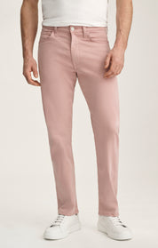 Courage Straight Leg Pants In Pink Twill