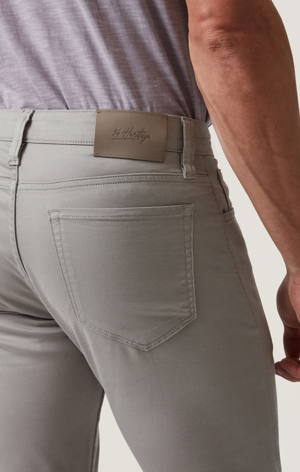 Charisma Relaxed Straight Pants in Platinum Coolmax