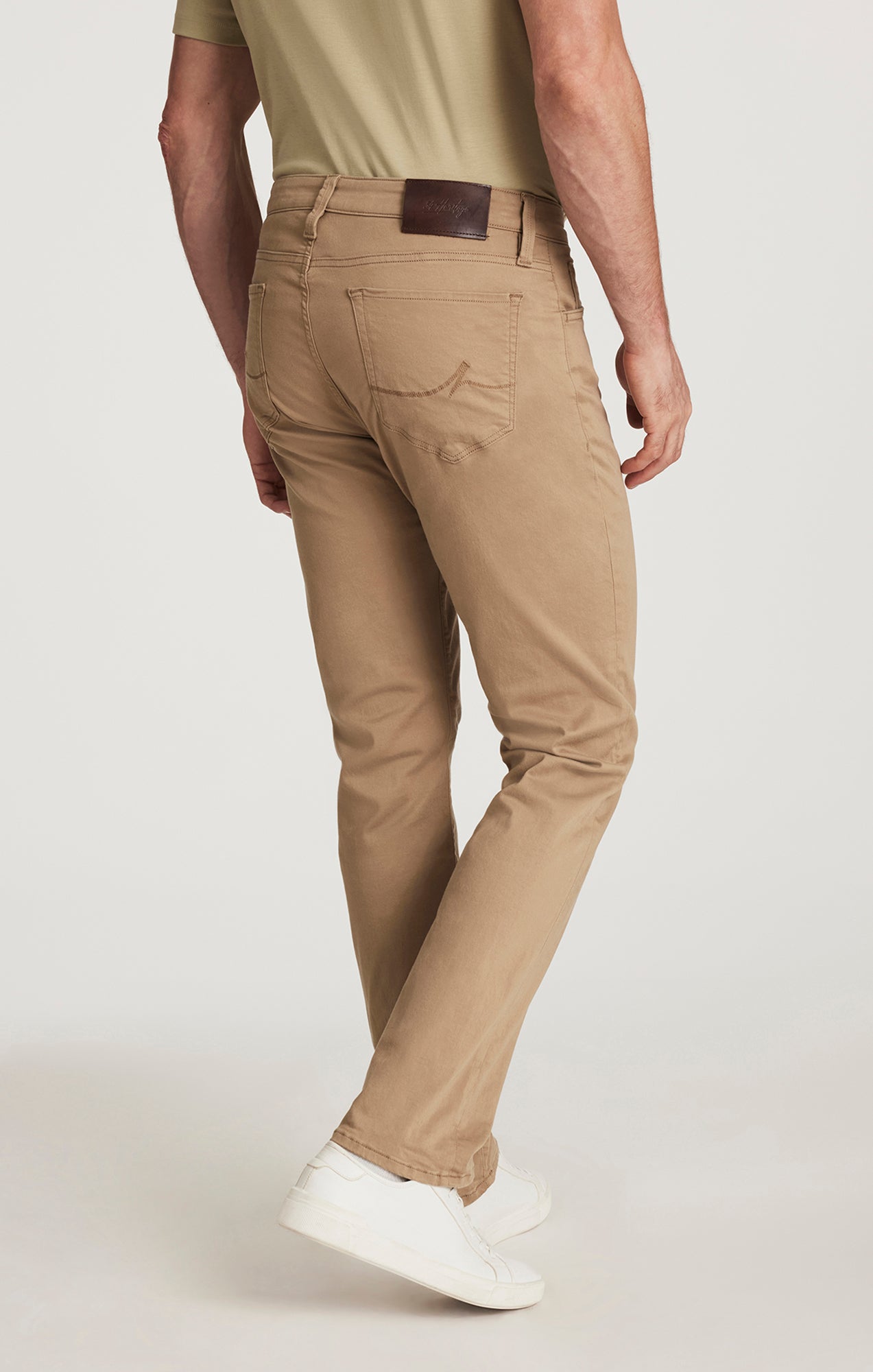 Courage Straight Leg Pants In Khaki Twill