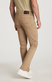 Courage Straight Leg Pants In Khaki Twill