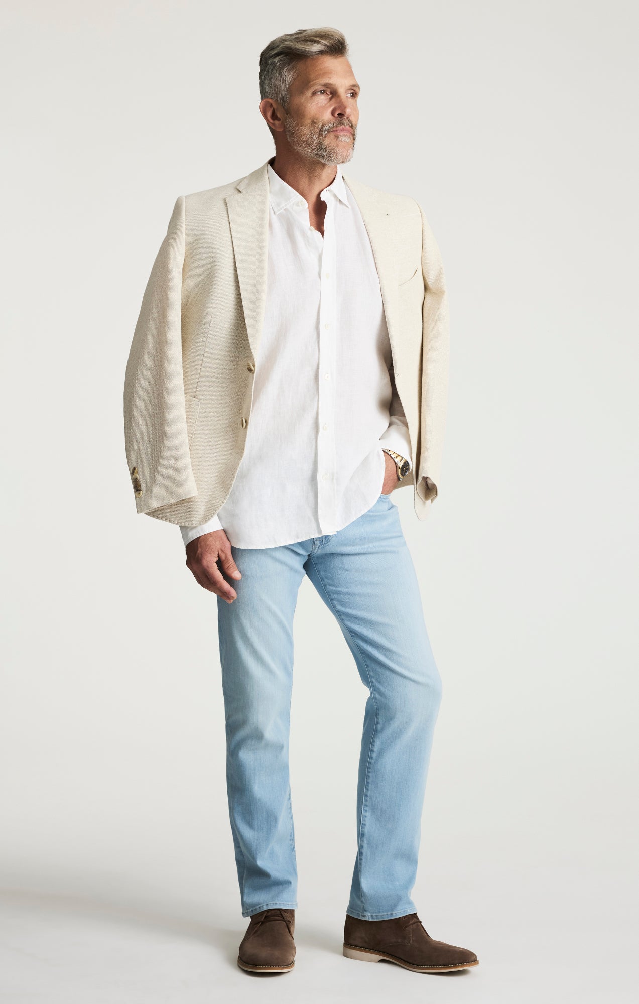 Courage Straight Leg Jeans In Bleached Urban