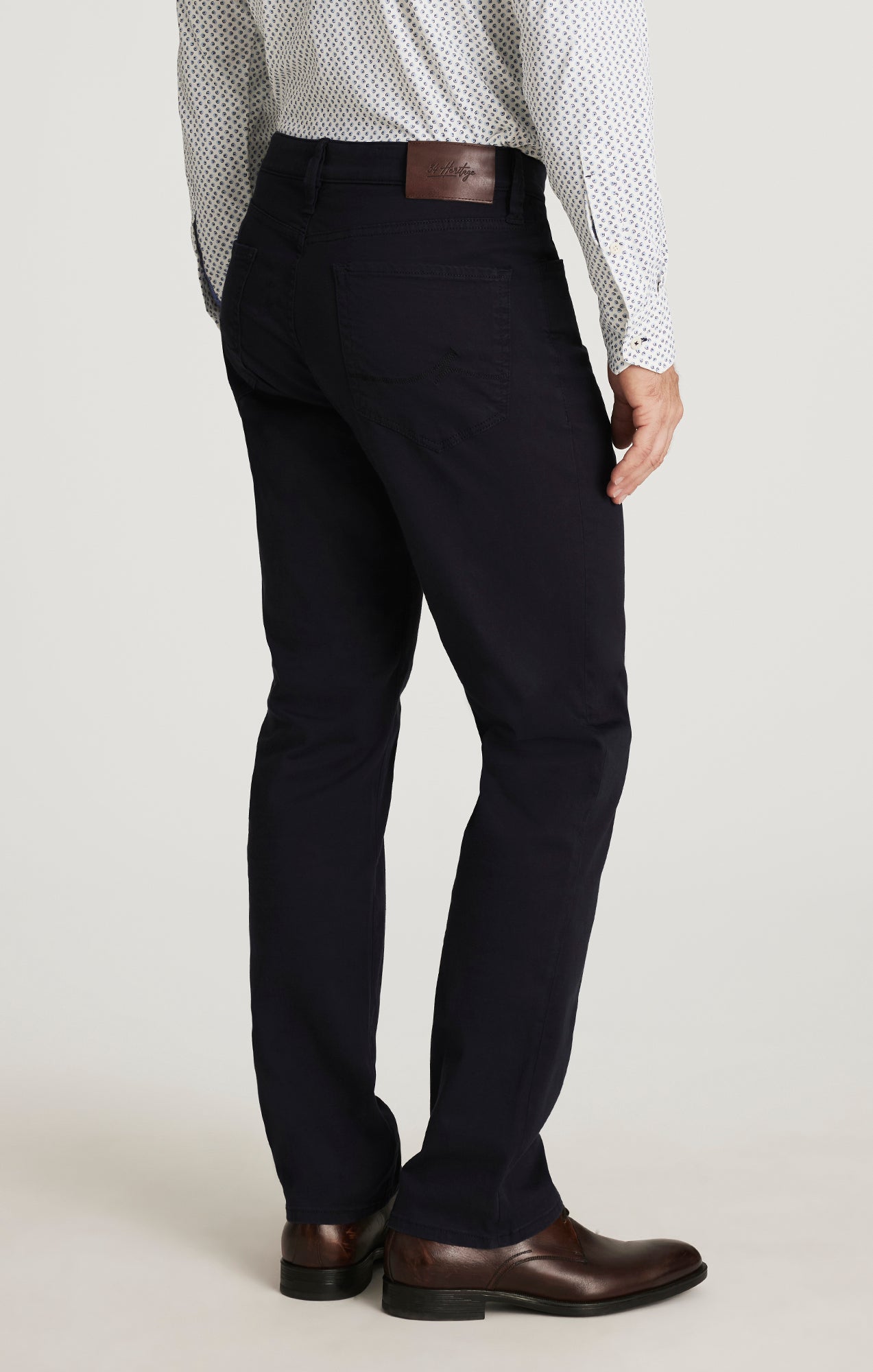 Charisma Relaxed Straight Pants in Navy Twill