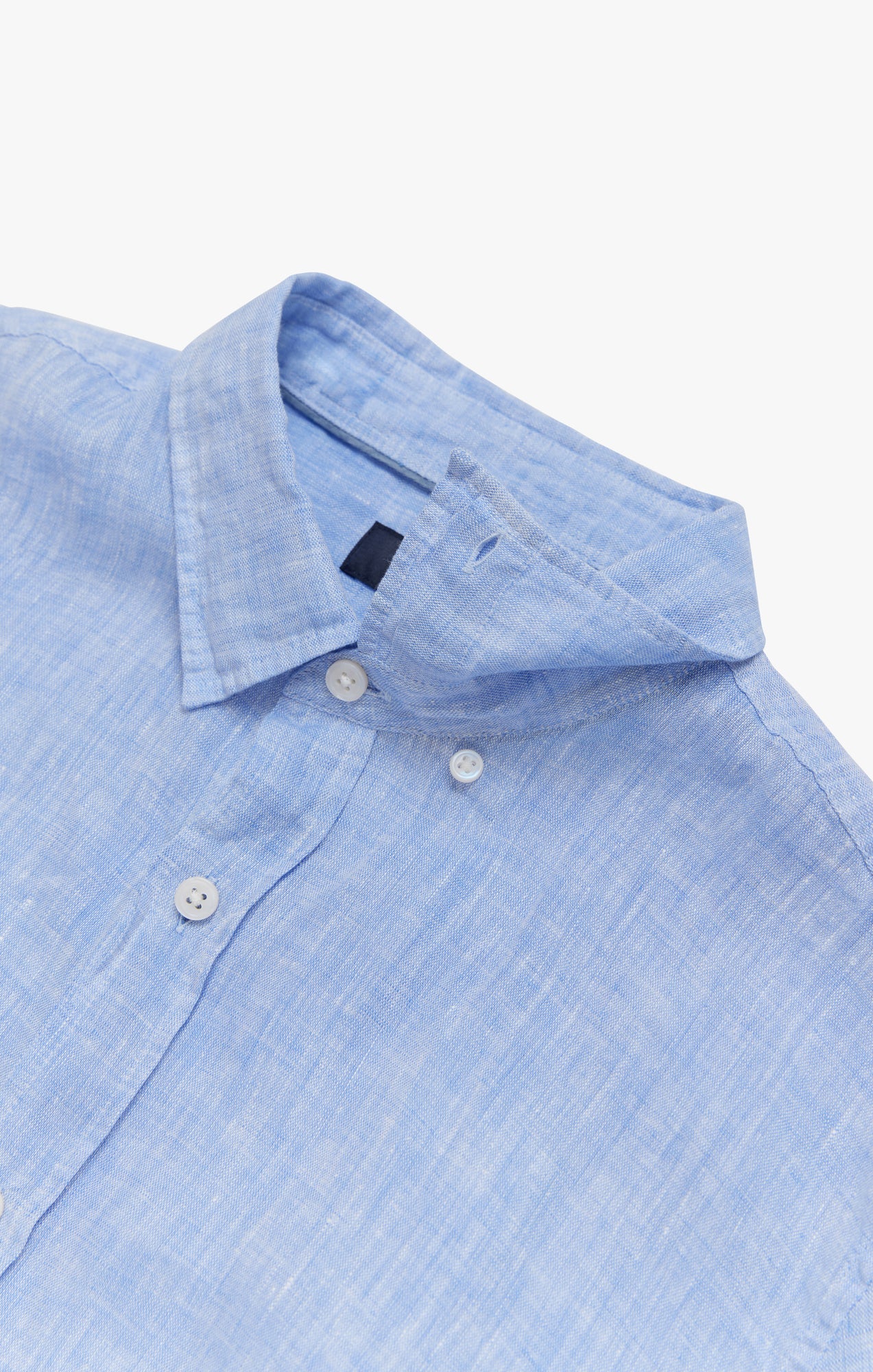 Linen Short Sleeve Shirt In Hawaiian Ocean