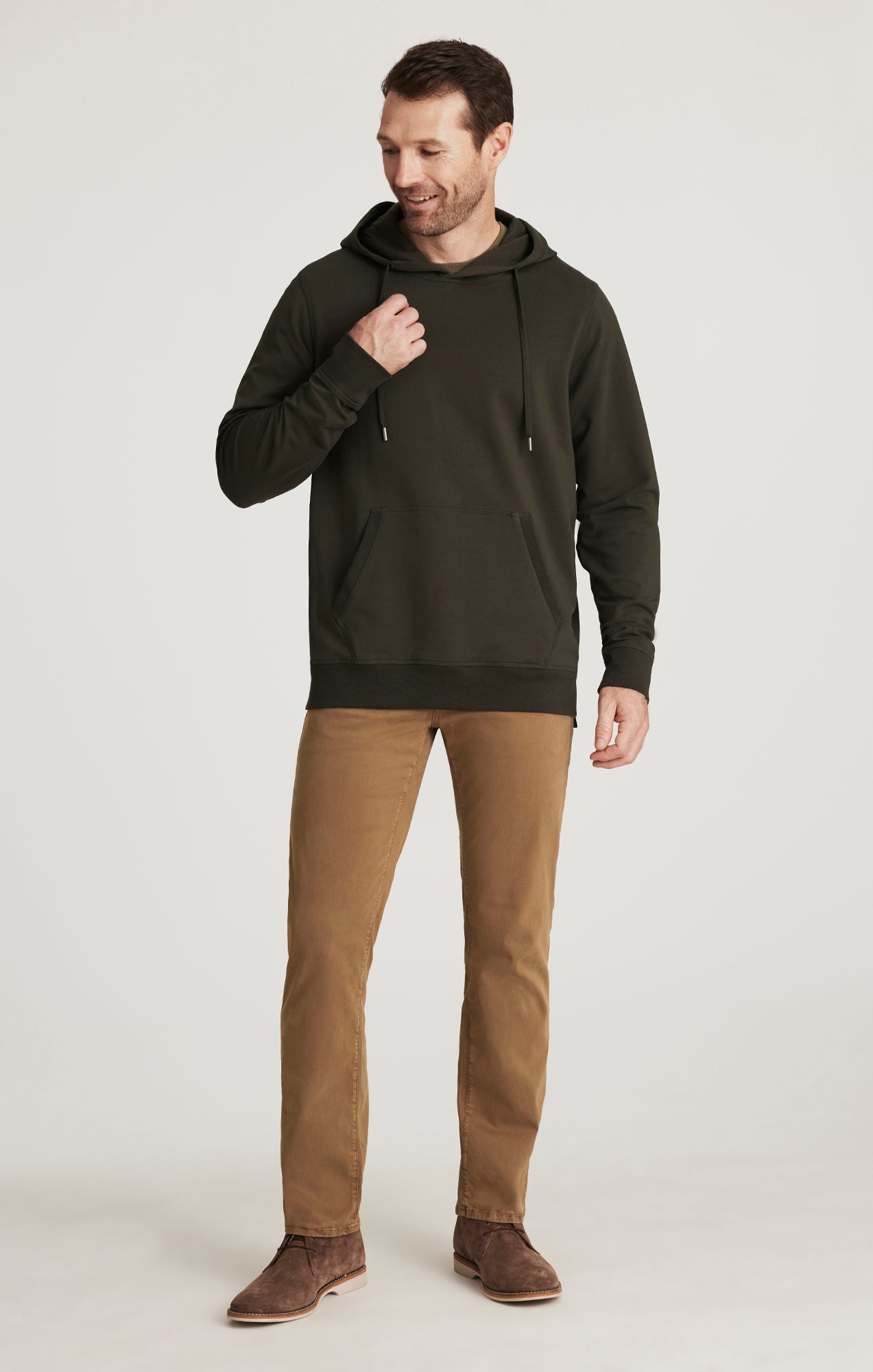 Charisma Relaxed Straight Leg in Tobacco Twill