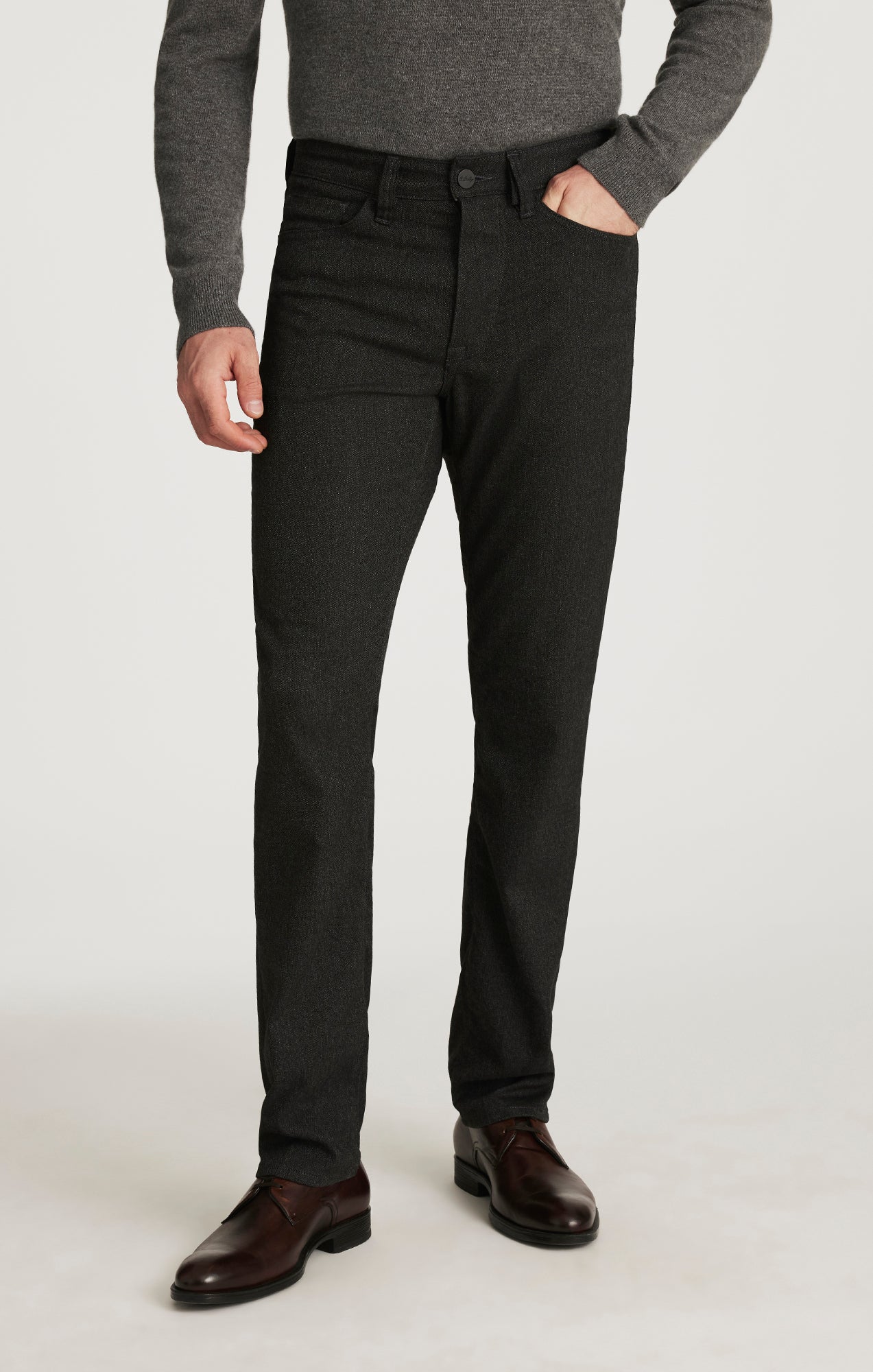 Charisma Relaxed Straight Pants In Smoke Elite