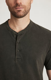 Slub Henley T-Shirt in Peat