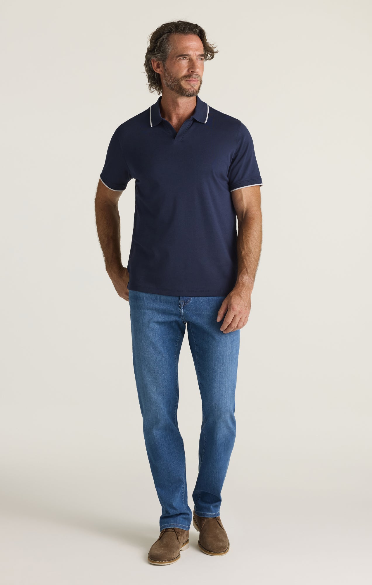 Riviera Polo Shirt in Navy