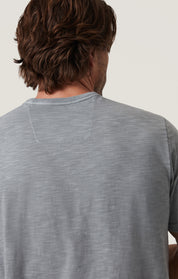 Slub Crew Neck T-Shirt in Monument Grey