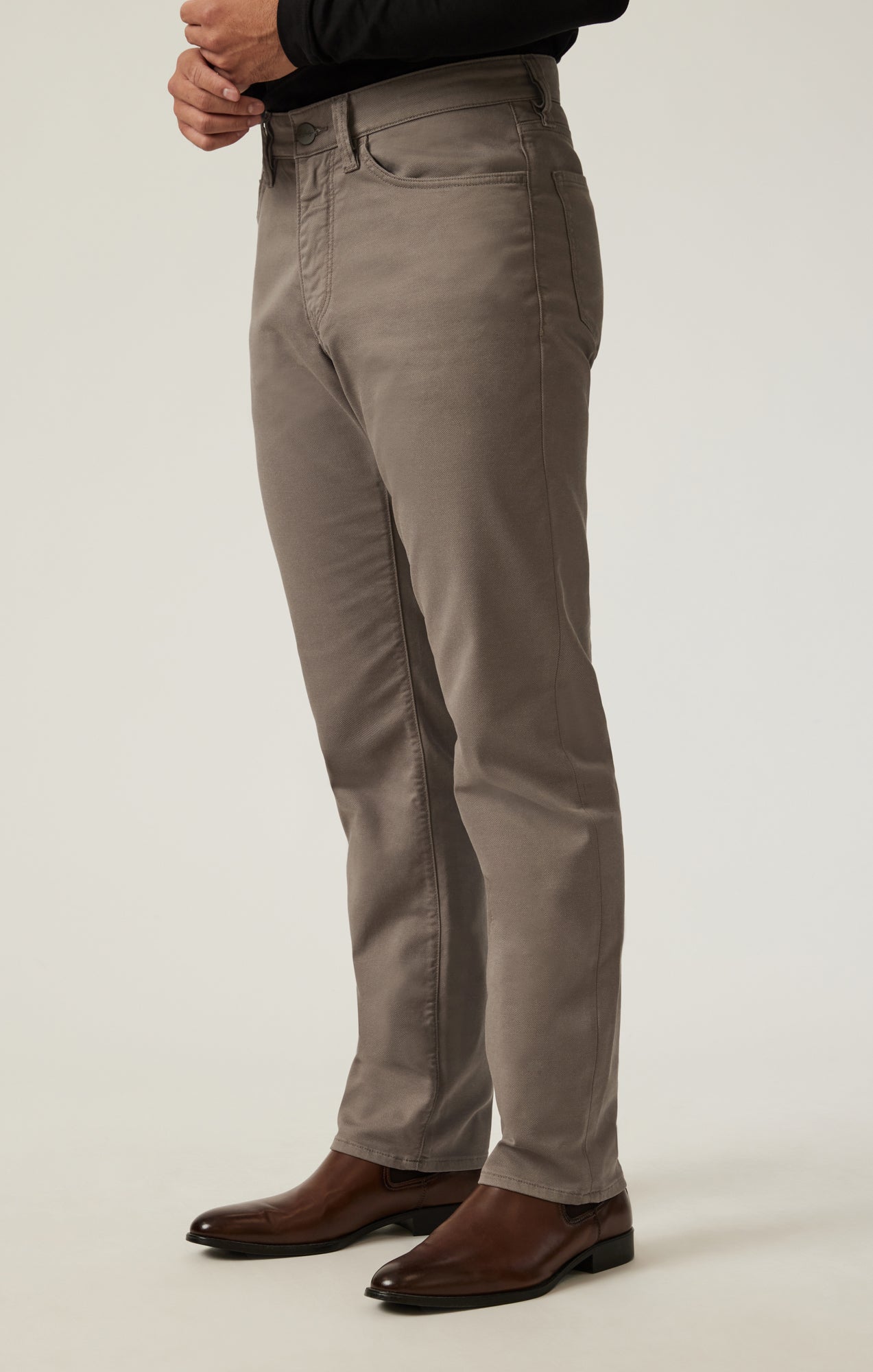 Charisma Relaxed Straight Pants in Taupe Coolmax