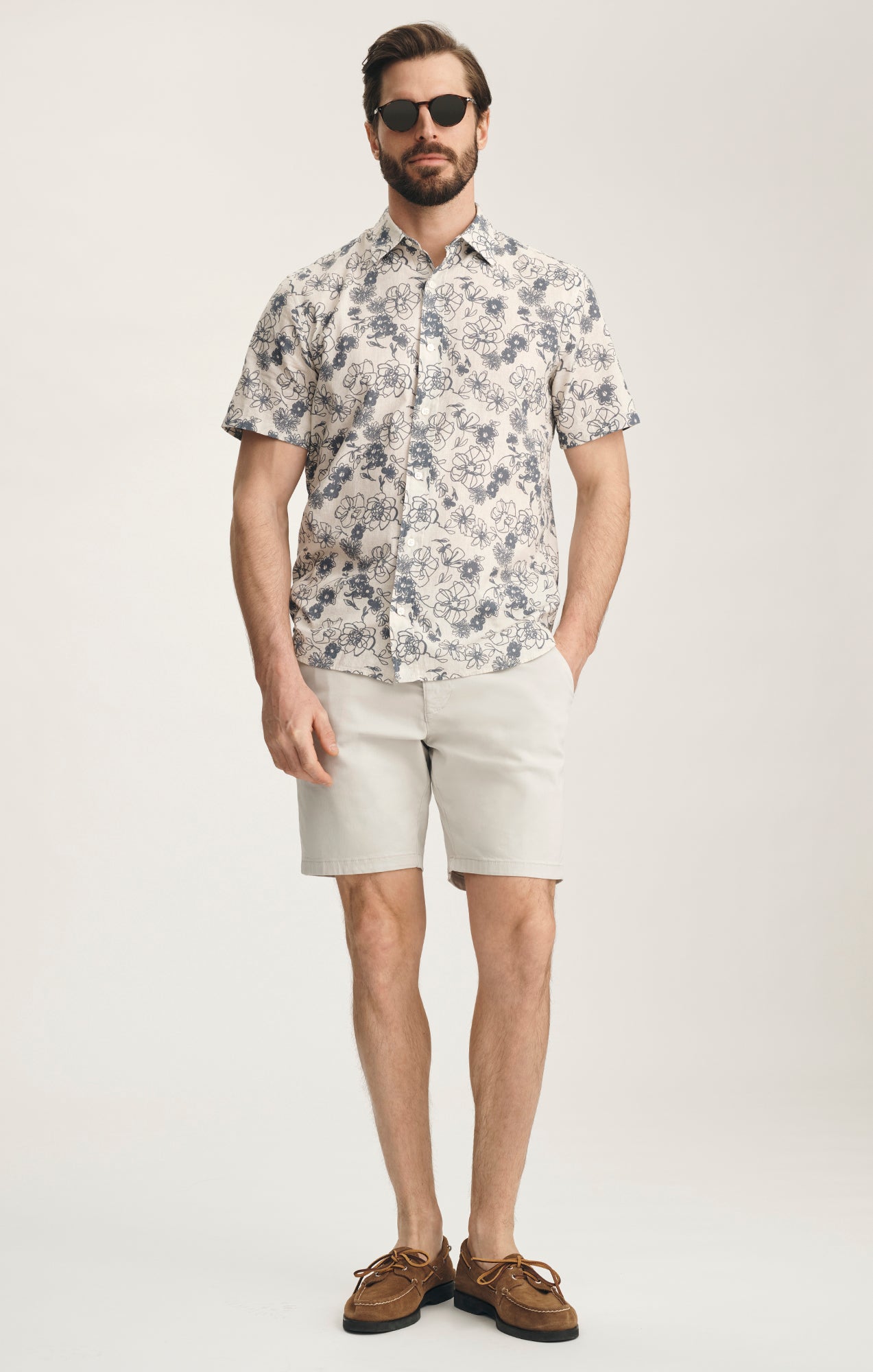 Arizona Slim Shorts In Glacier Twill