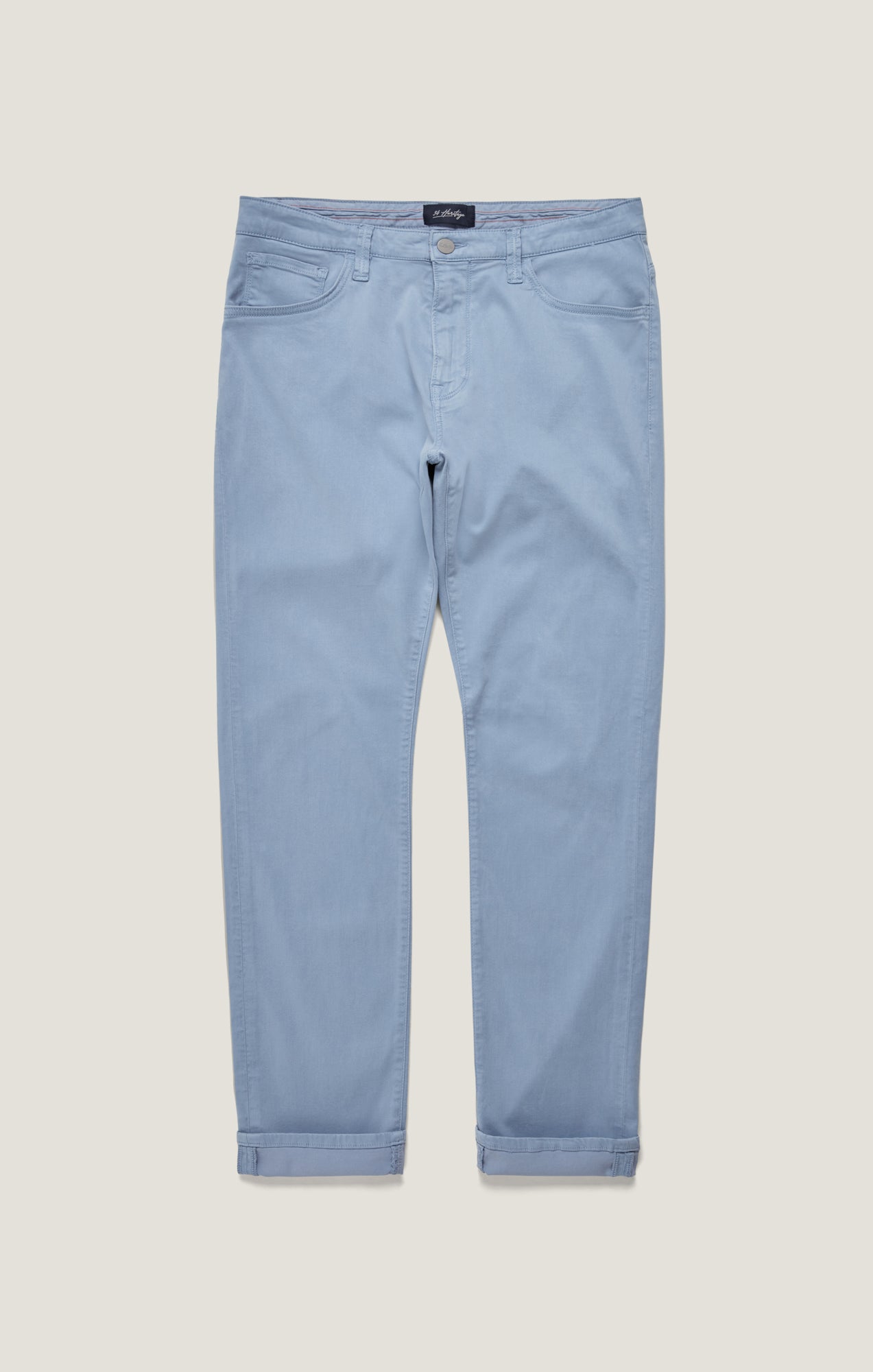 Charisma Relaxed Straight Pants in Sky Twill