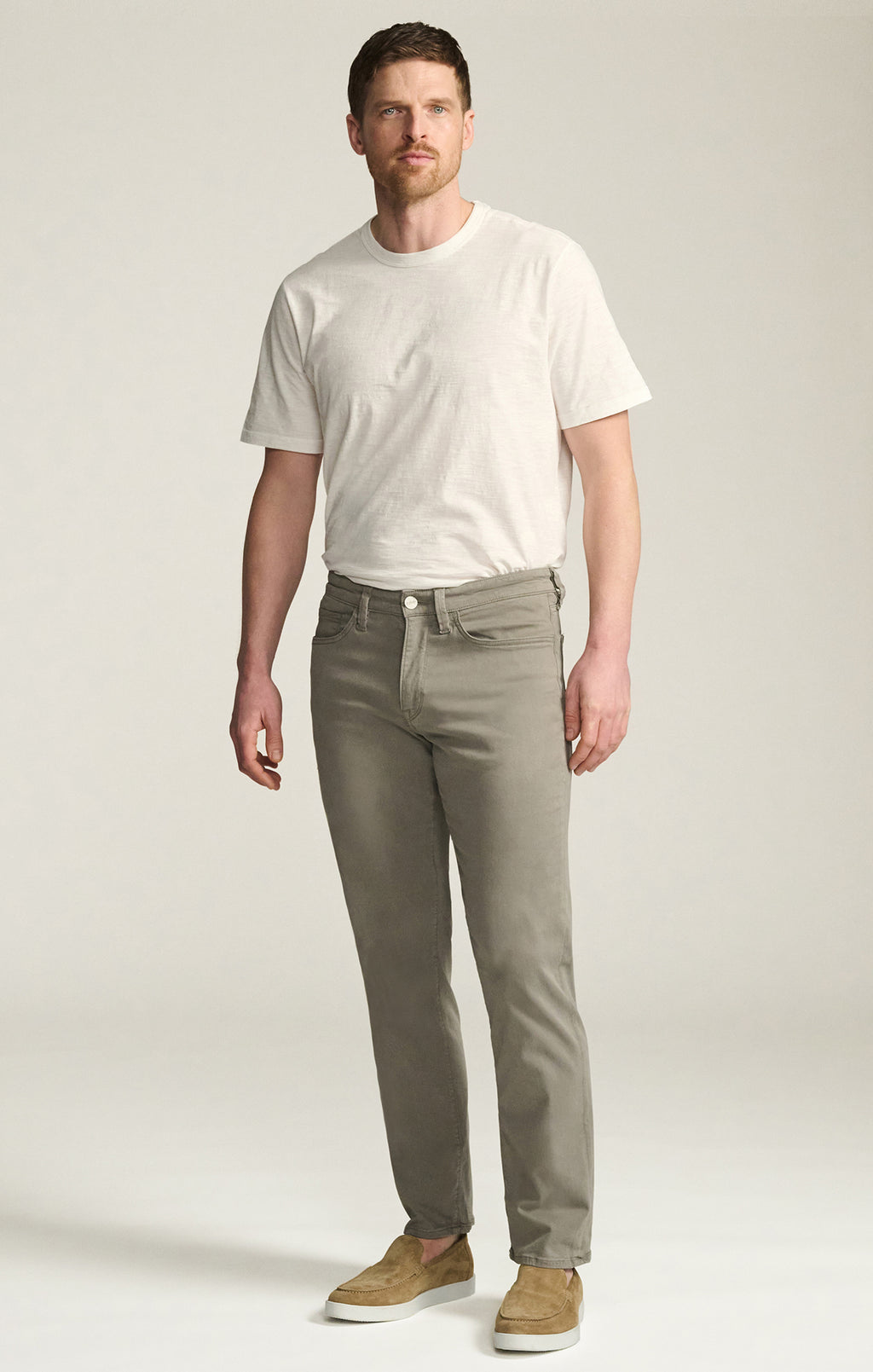 Charisma Relaxed Straight Pants in Storm Twill