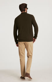 Charisma Relaxed Straight Pants in Beige Honeycomb