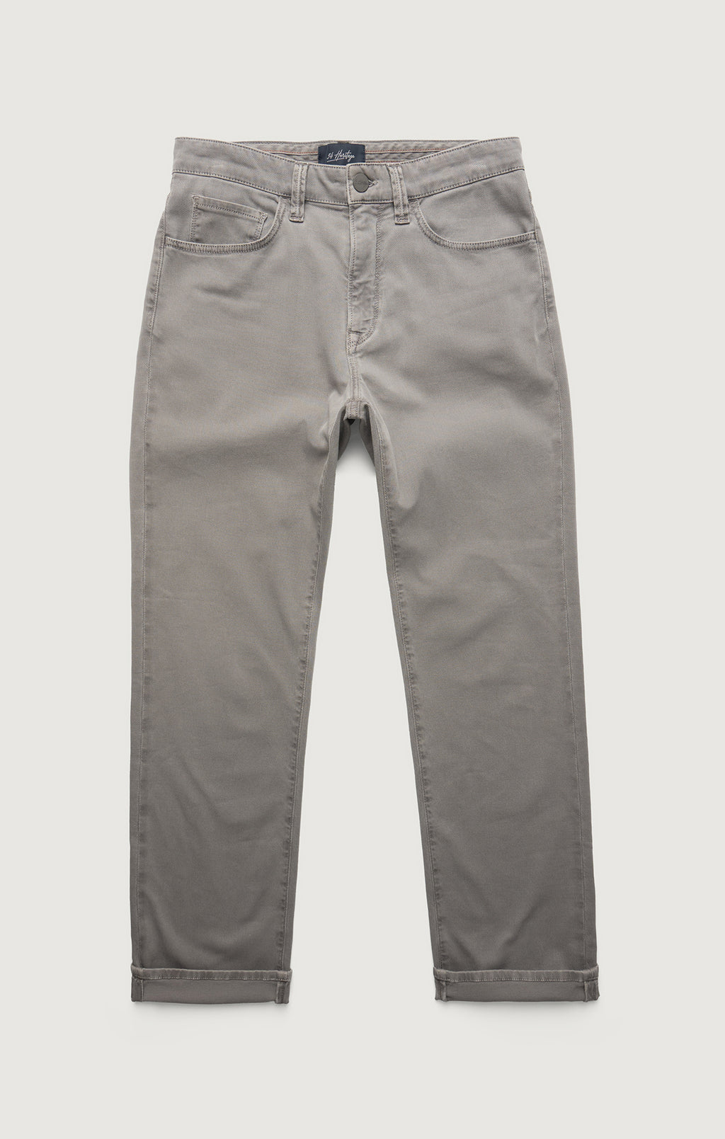 Charisma Relaxed Straight Pants in Grey Honeycomb
