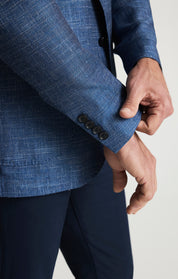 Matteo Luxe Blazer In Navy