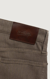 Courage Straight Leg Pants in Coffee Diagonal