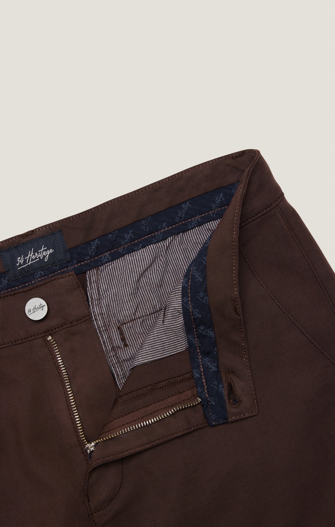 34 Heritage Men's Verona Straight Leg Chino Pants in Burgundy High Flyer