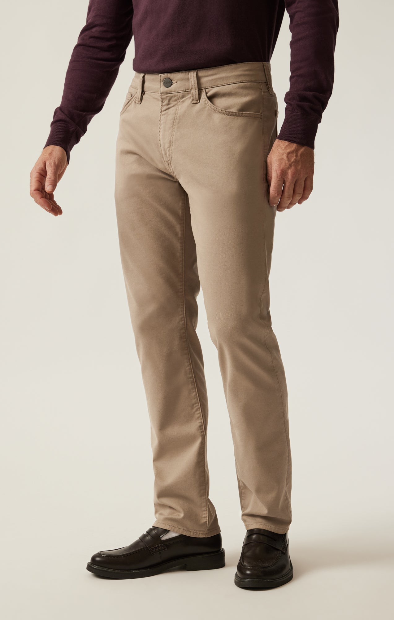 34 Heritage Men's Courage Straight Leg Pants in Sand Coolmax