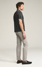 Charisma Relaxed Straight Pants in Cement Twill