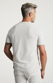 Slub Crew Neck T-shirt In Glacier Grey
