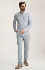 Courage Straight Leg Pants In Blue Honeycomb