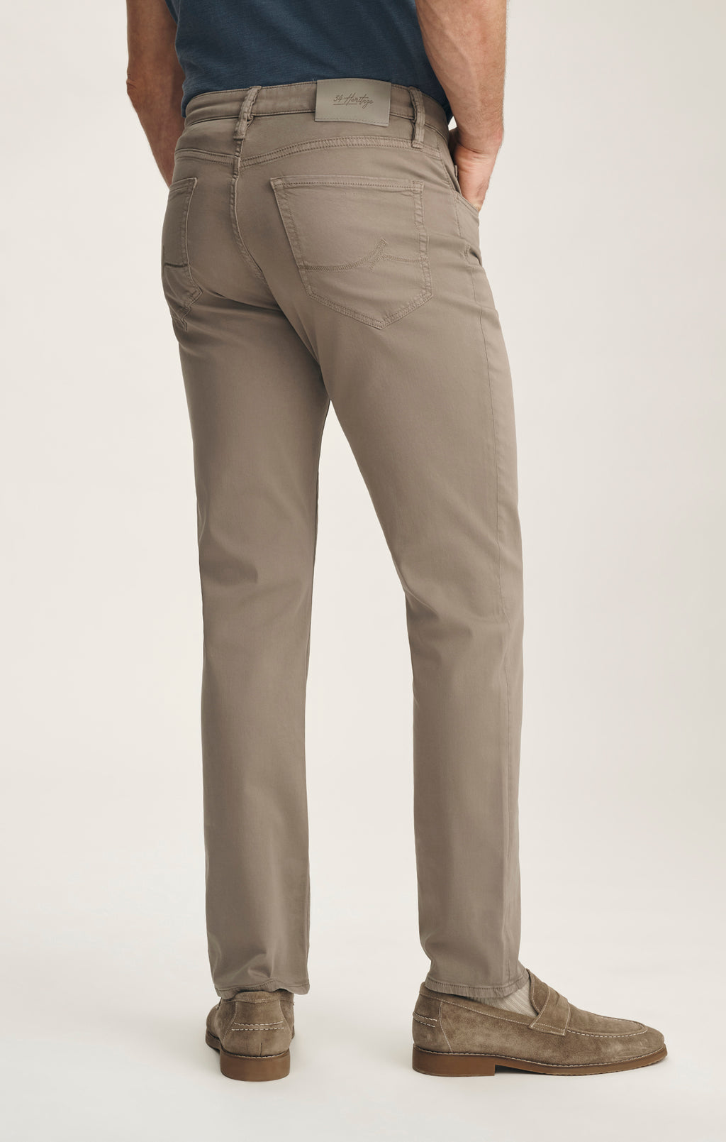 Charisma Relaxed Straight Pants In Driftwood Twill