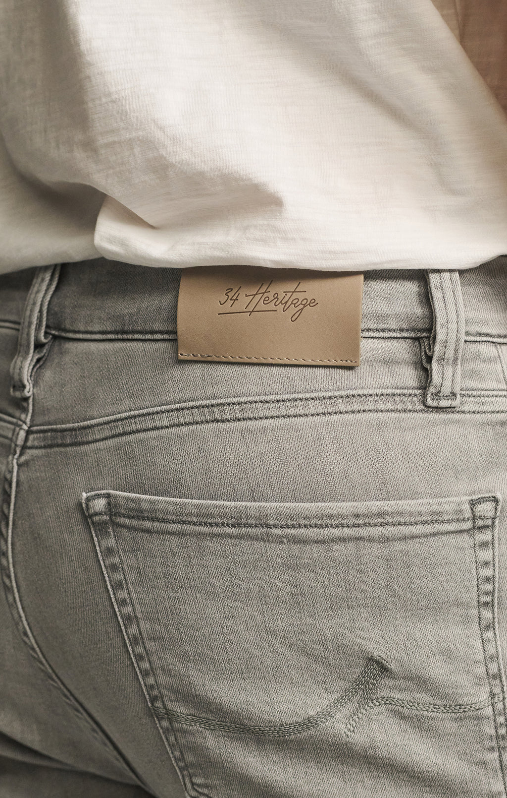 Charisma Relaxed Straight Jeans in Grey Organic Ultra