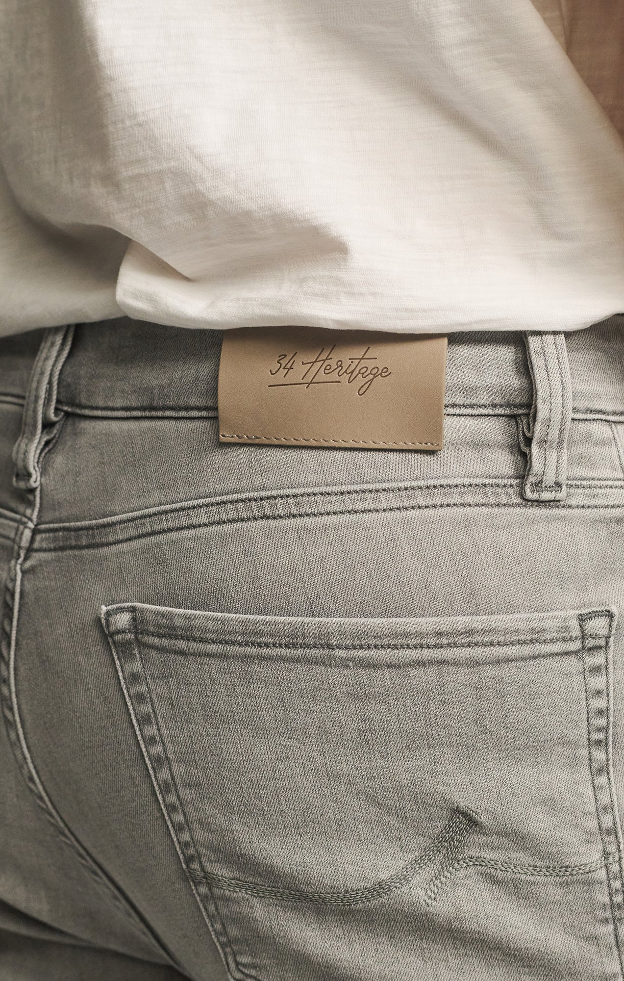 Charisma Relaxed Straight Jeans in Grey Organic Ultra