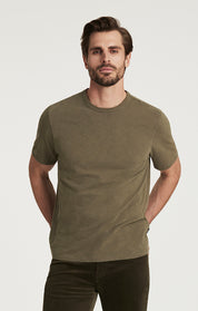 Slub Crew Neck T-Shirt in Kalamata
