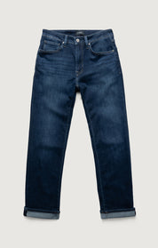 Courage Straight Leg Jeans in Indigo Brushed Organic Ultra