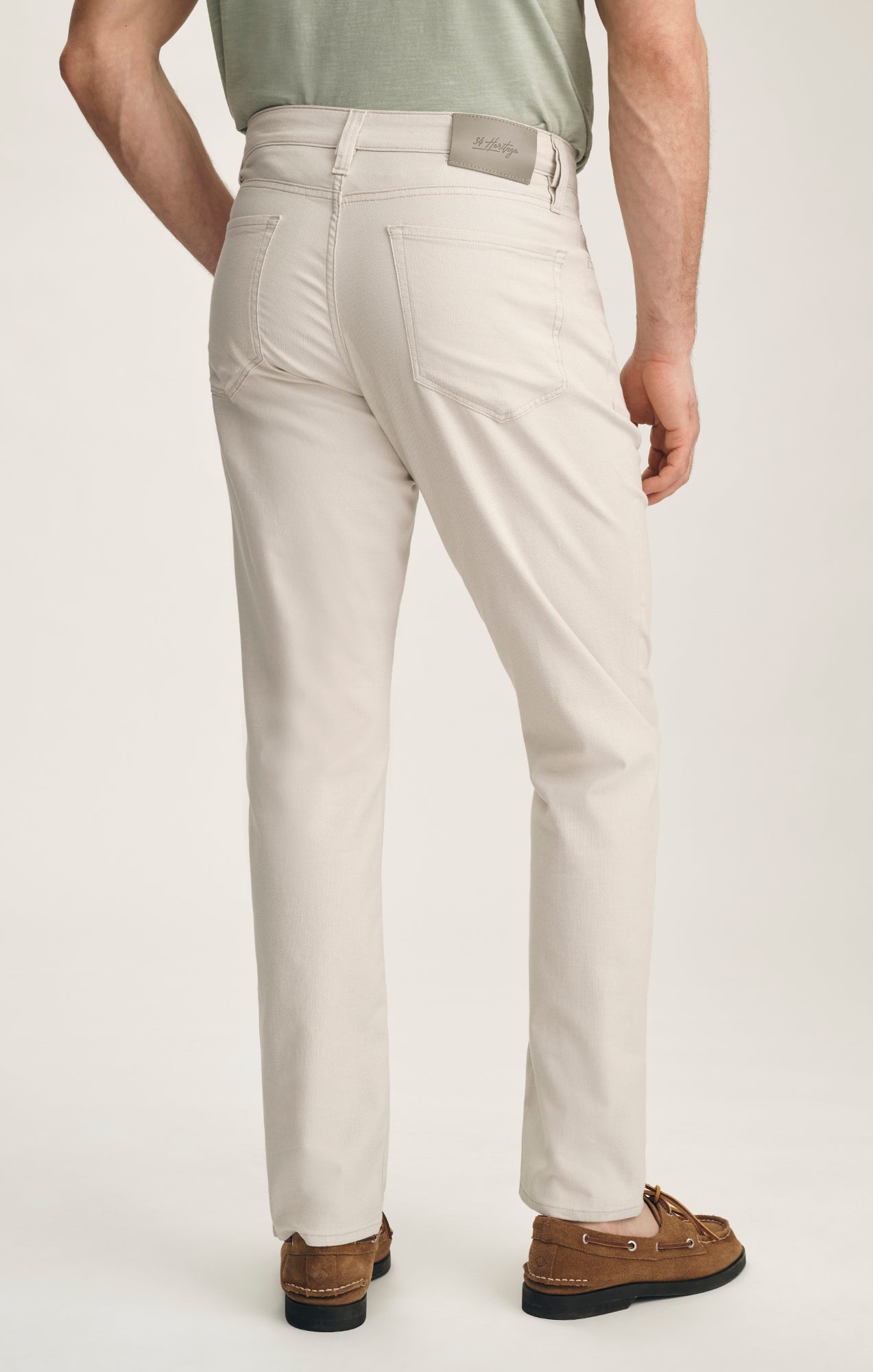 Charisma Relaxed Straight Pants In Oat Honeycomb