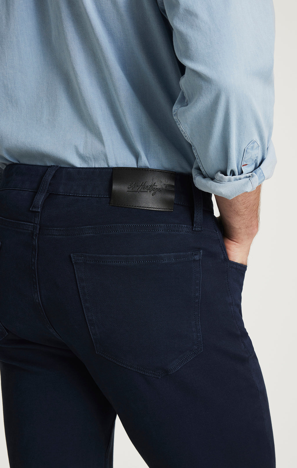 Courage Straight Leg Pants in Dark Navy Cloud Luxe