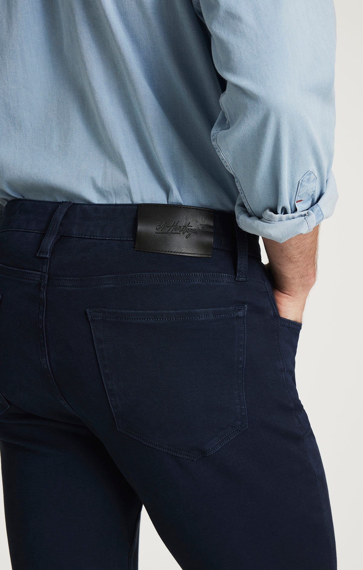 Courage Straight Leg Pants in Dark Navy Cloud Luxe
