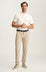 Verona Straight Leg Chino Pants In Mushroom High Flyer